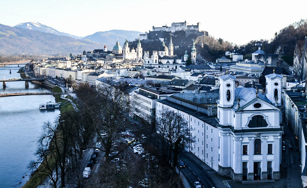 Blick auf die Altstadt von Salzburg