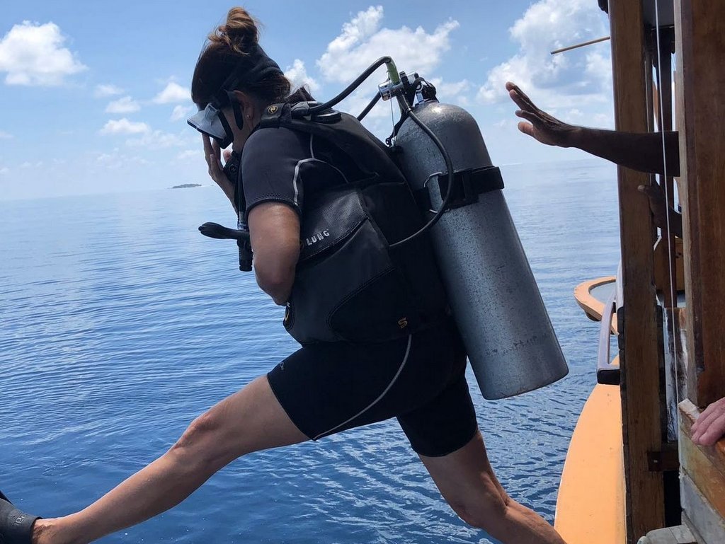 Claudia Braunstein tauchen auf den Malediven