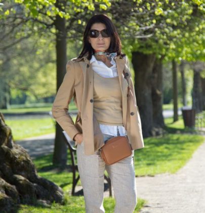 Fashion on Tour; Beige in Hellbrunn