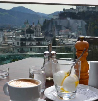 Meine Salzburger Frühstückskaffeehäuser; das M32 am Mönchsberg