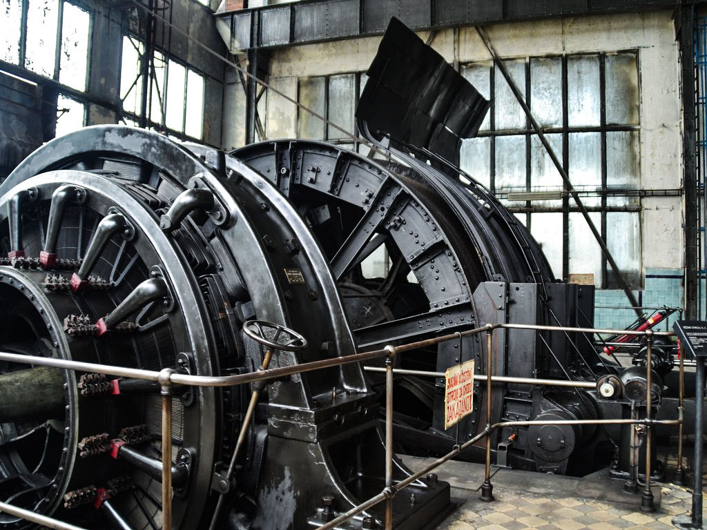 Turbine im Bergwerksmuseum Dul Michal