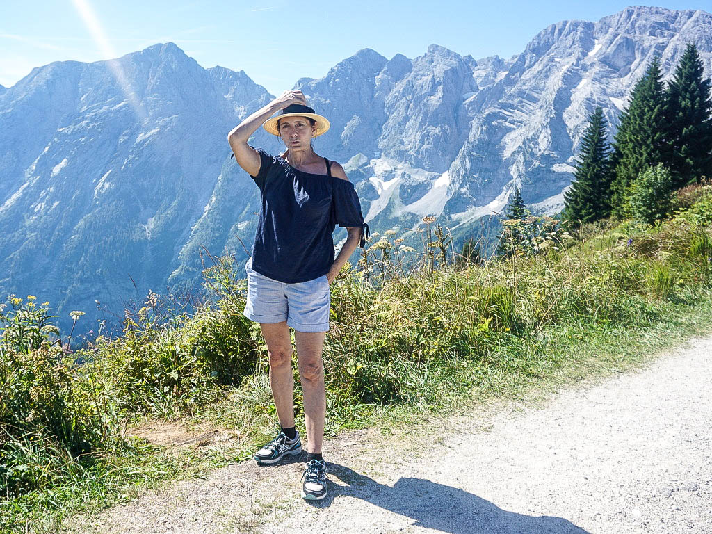 Claudia Braunstein am Rossfeld