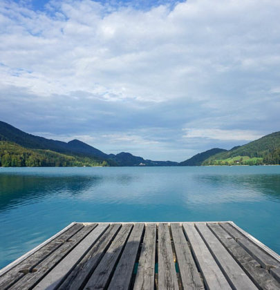Der Fuschlsee im Herbst, eine türkise Pracht
