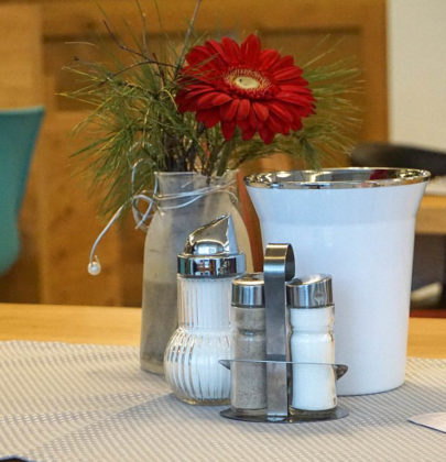 Frühstückskaffeehaus im Hotel Garni Frauenschuh in der Moosstraße