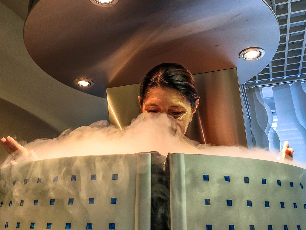 CryoVit Kältesauna in Betrieb