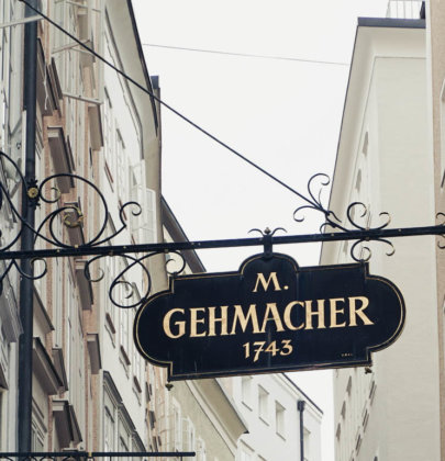 Salzburger Traditionsbetriebe; der Gehmacher
