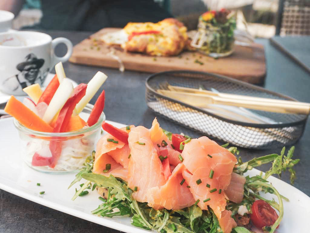 Lachs mit Blinis