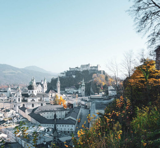 Bilder aus Salzburg; Herbstspaziergang über den Mönchsberg