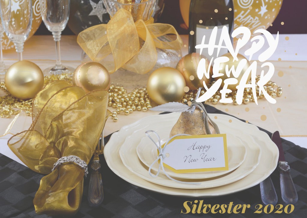 Tischdekoration Silvester