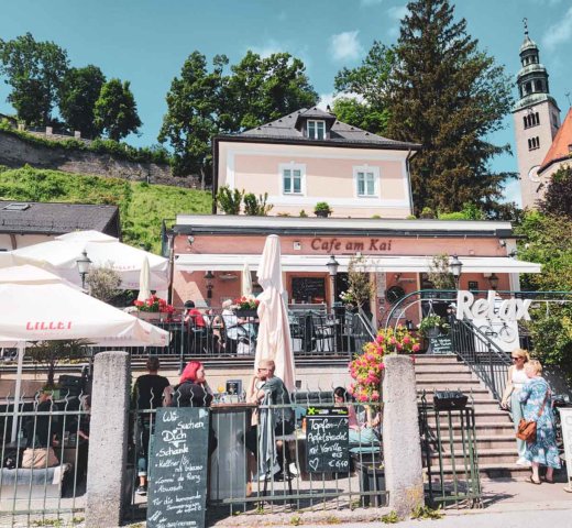 Café am Kai, Frühstück an der Salzach