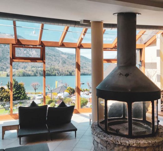 Ebner’s Waldhof; Day Spa mit Blick auf den Fuschlsee