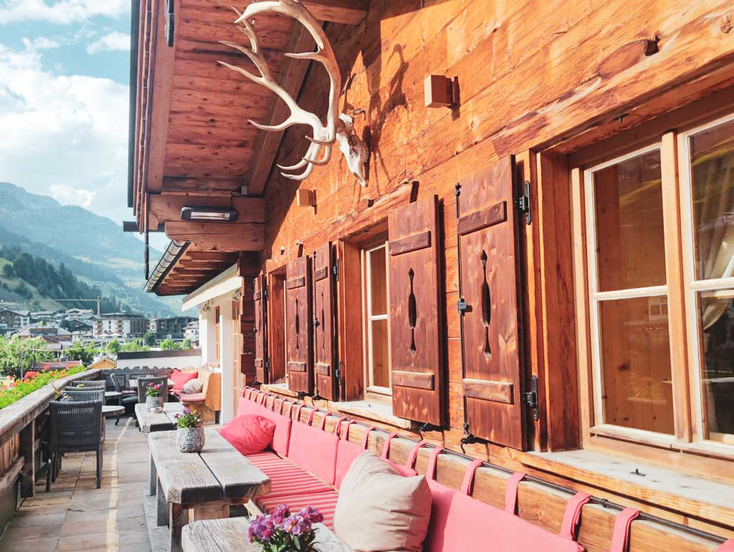 Terrasse im Großarler Hof