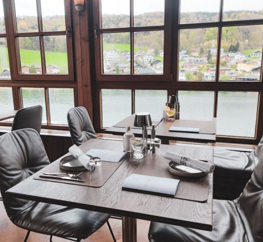 Frühstück mit Ausblick im Schloss Mattsee