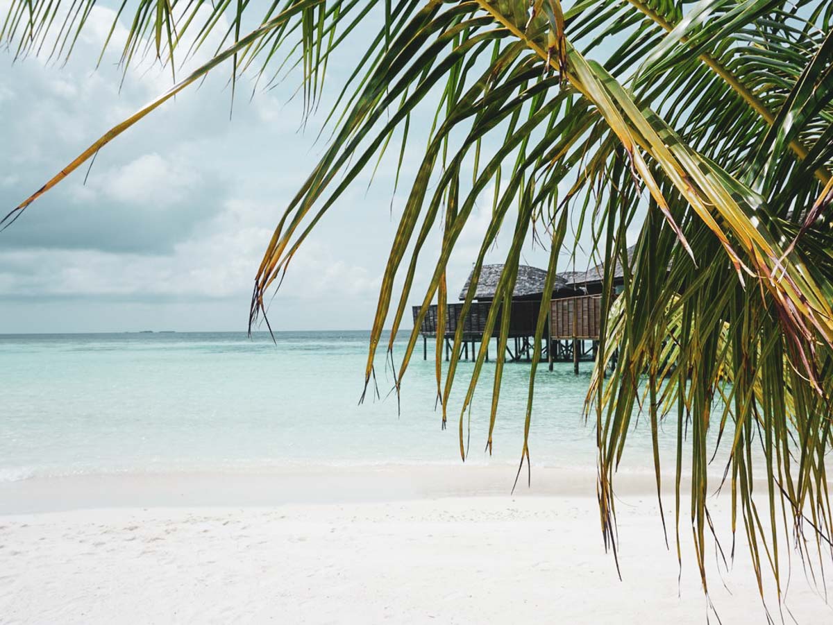 Malediveninsel Strandmotiv